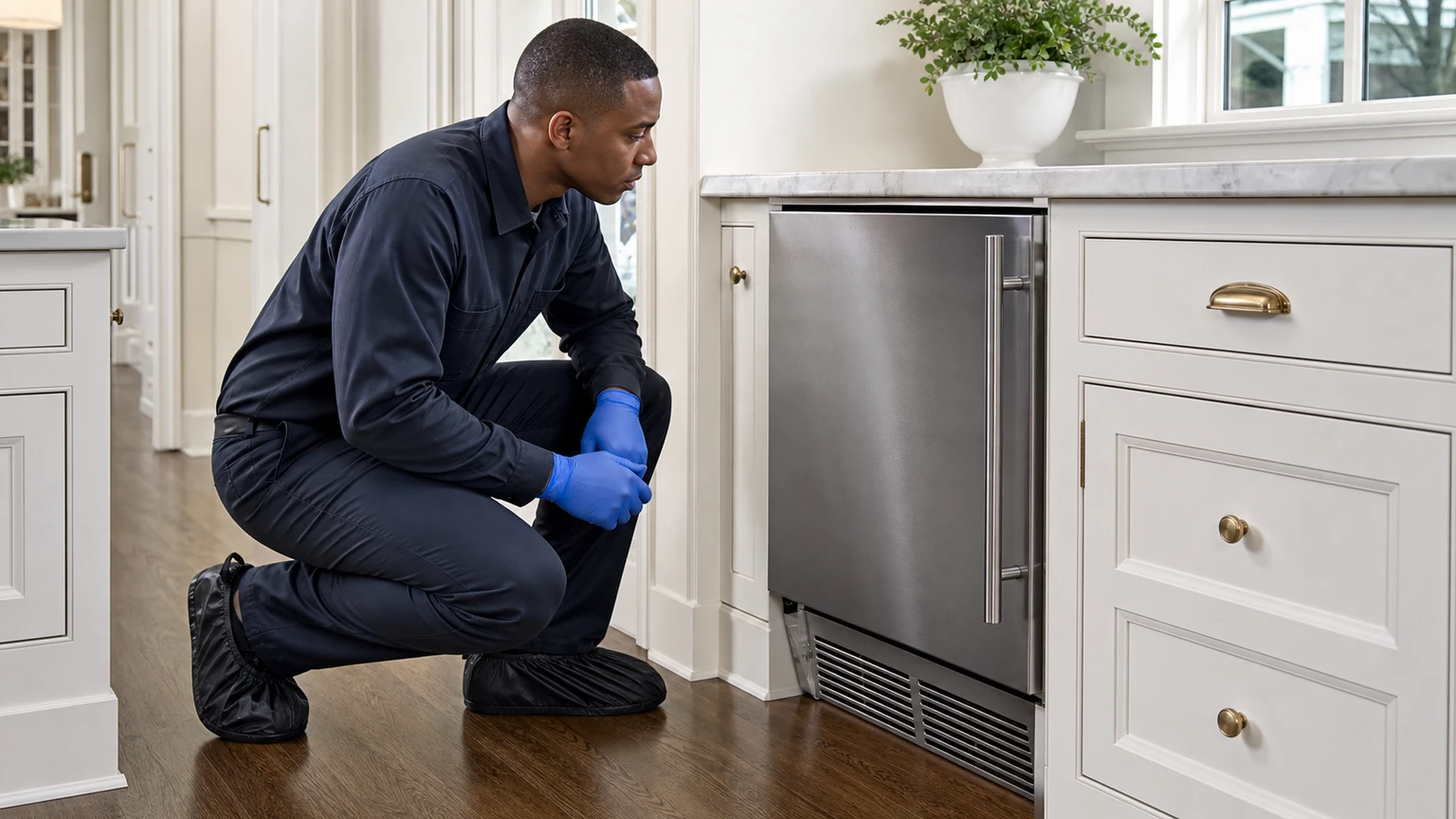 Undercounter ice maker diagnostic visit in Riverside
