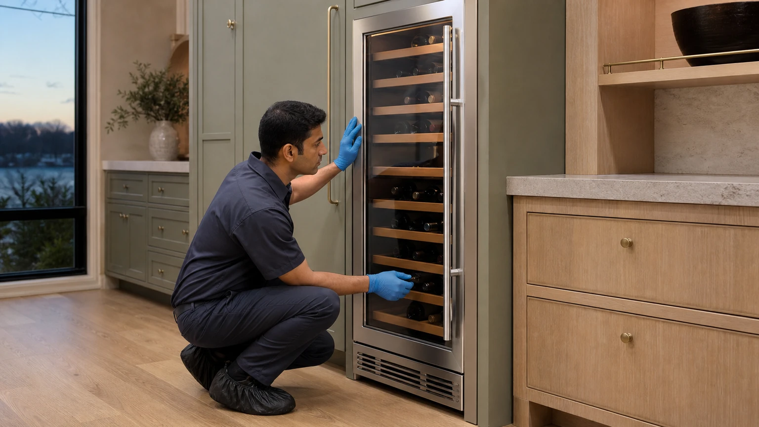 Wine cooler diagnostic visit in Riverside